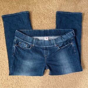 Vintage LUCKY BRAND Lil Maggie Maternity Blue Capri Jeans Denim Low Rise Pants